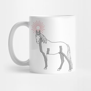 horse : line art Mug